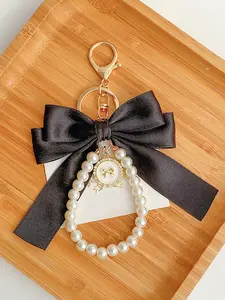 Cool and stylish personalized bat wing bag hanging, elegant texture exquisite lace bag hanging decoration, with bead and key decoration details design, fashionable and atmospheric, Charms for Bags, can be given to friends