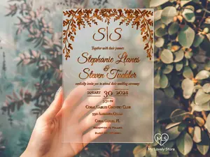 Ferm Promise Foil-Pressed Invitations & Premium Envelopes by My Lovely Store