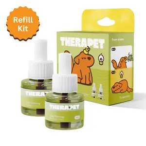 TherapetMD Dog Calming Diffuser Refill Kit (2-Pack, 60-Day Supply) Dog Pheromone Refills - Helps with Stress, Separation, Pee Accidents, Barking, & Destructive Behaviors. Use with TheraPet MD Diffuser Only