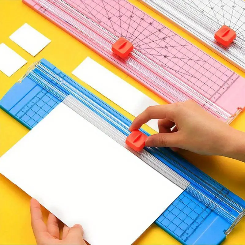 Small Automatic A3/A4 Paper Cutting Machine Paper Cutter Art Trimmer Craft Photo Blades Scrapbook Office Home Stationery High Precision Cutter DIY Cutting Machine