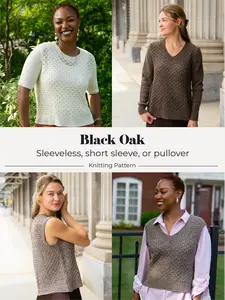 Black Oak Pullover <br/><small>sweater knitting pattern</small>