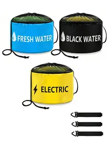 Three-Piece Pipe Storage Bag Set, Large Capacity for Organizing Pipes, Durable Design, Ideal for Home Use, Perfect for Household Organization