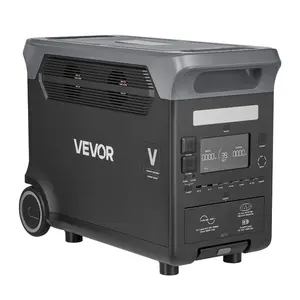 VEVOR Portable Power Station, 3000W Solar Generator Power Station, 3072Wh LiFePO4 Battery Backup with 15 Output Ports for for Home Emergency, Outdoor Camping, RV Travel (Solar Panel NOT Included)