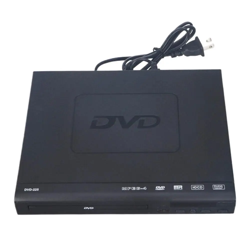 Home DVD Player - CD Players for Home with ABS Build, 1 Rechargeable Battery, AV Output, Remote Control, Plug-and-Play Setup, Multi-Format Support, Compact Design, Reliable Durable Performance for Movies & Family Viewing