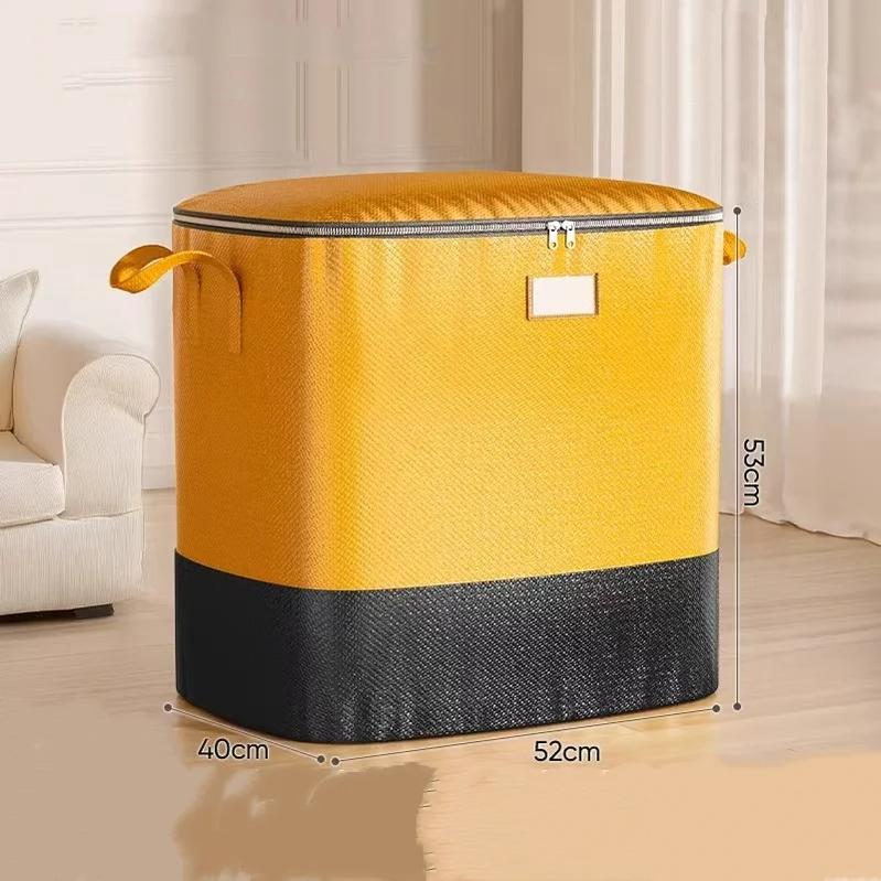 1PCS Large Capacity Waterproof Clothing Down Comforter Storage Bag Mobile Packaging Transport Luggage Bag Moving Travel Organizer