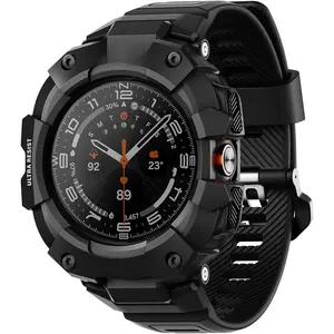 Bands Compatible with  Galaxy Watch Ultra 47mm band with case for Men, Rugged  Case Protective for Galaxy Watch Ultra (2024) Matte Black