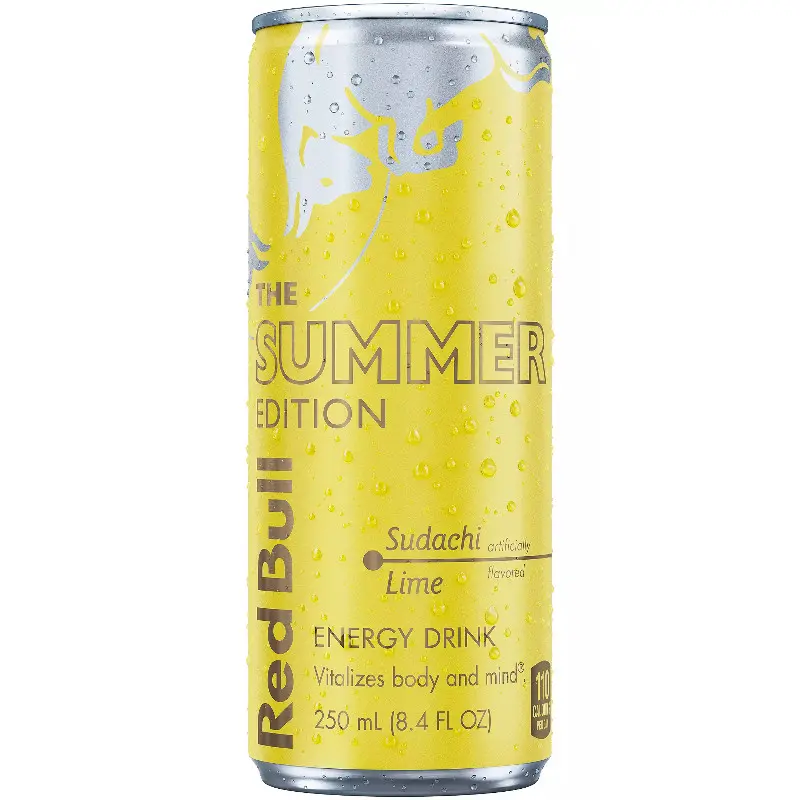 24x Red Bull Sunachi Lime - Drink Beverage Refreshing Athletic Gym Workout Focus Performance Fuel Caffeine Carbonated Cold Liquid Can Pack Bundle Lot Bulk Wholesale Sports Supplement Party Event Tailgate 24ct 8.4oz Energy Drinks