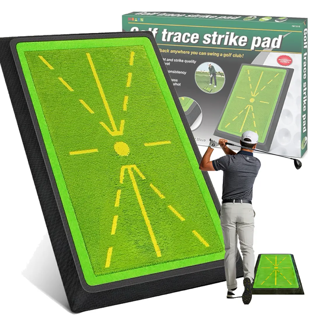Golf Hitting Mat, Golf Mats Practice Outdoor Indoor for Swing Path Feedback Detection Batting, 17"x12" Practice Outdoor Indoor for Training Chipping Show Swing Path,  Practice Outdoor Indoor, Golf Accessories for Training, Driving, Chipping, Gift summerwi