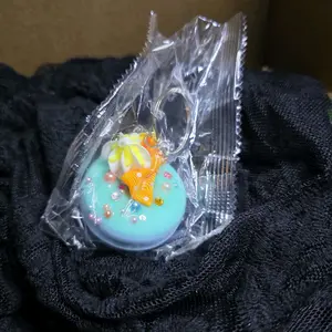 Blue on Blue Donut Keychain