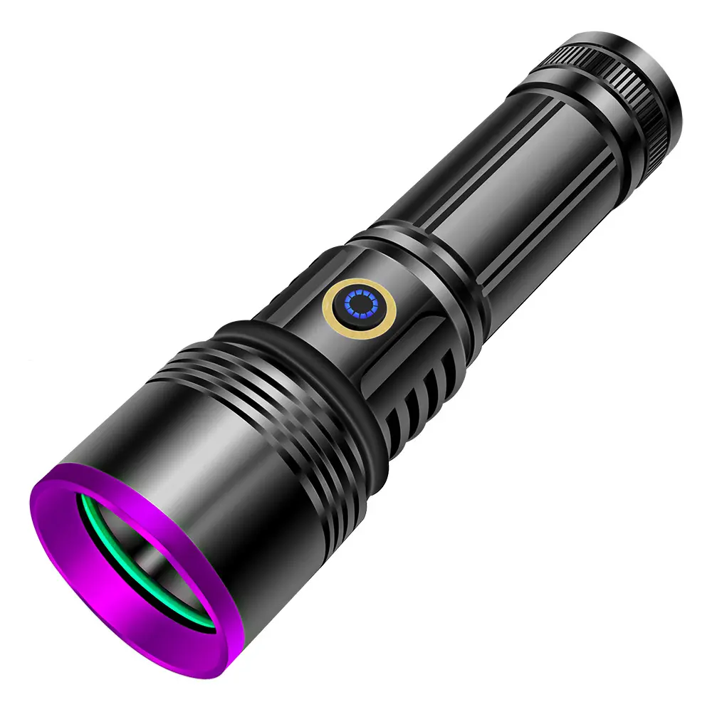 365nm Rechargeable Waterproof UV Blood Tracking Flashlight - Outdoor Hunting Tool for Deer & Game, Camping & Hiking Accessory