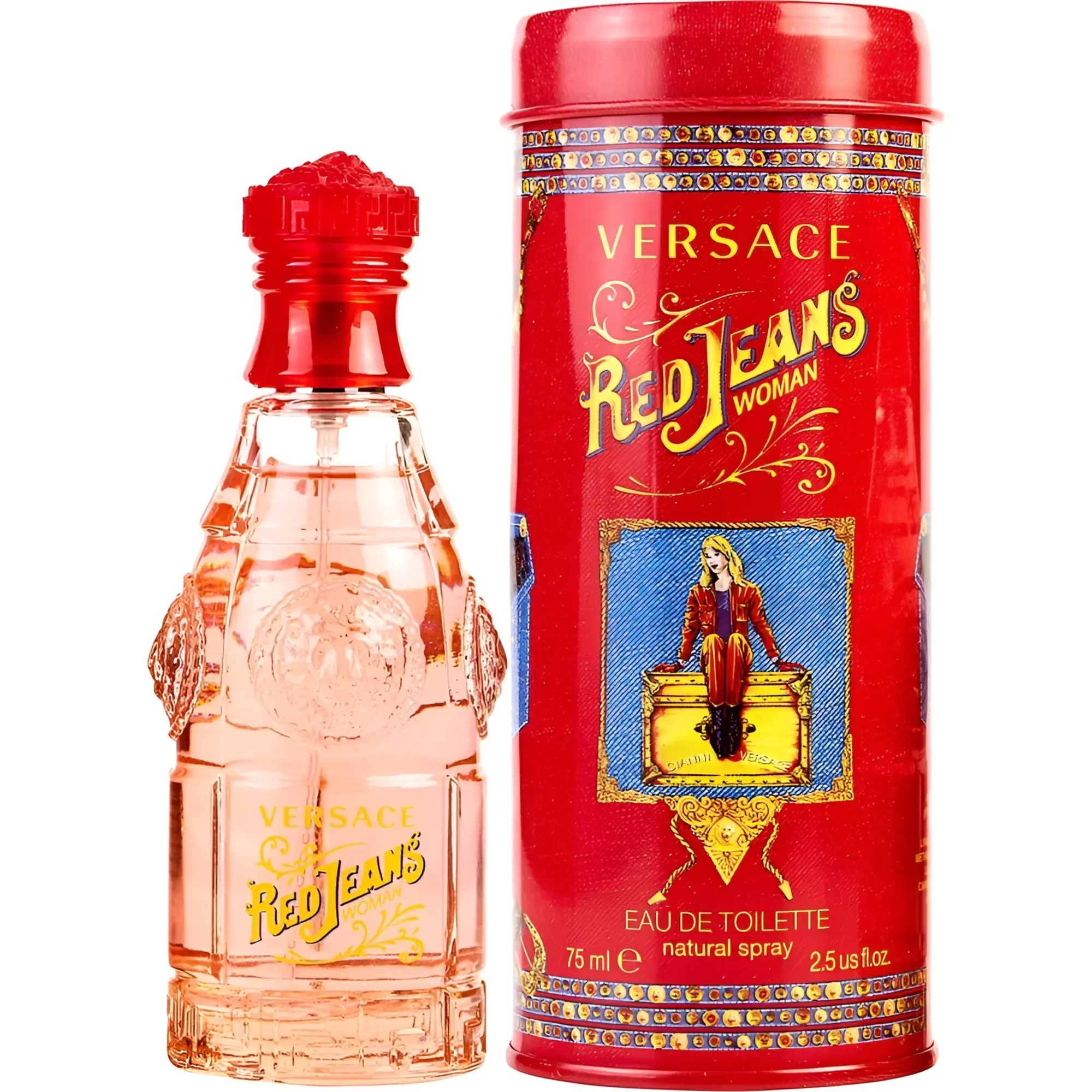 Versace Women's 2.5 Ounce Red Jeans Eau de Toilette