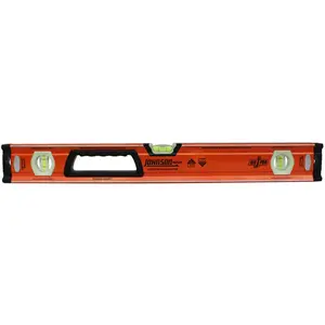 212 MAIN 24 in. Aluminum Magnetic Box Level with 3 Vials, 0.5Mm Accuracy, Aluminum Body, Magnetic Base