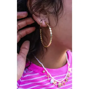 Endless Horizon Hoop Earrings • Gold