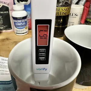 VARIFY 4-in-1 TDS Meter Digital Water Tester for Drinking Water Accurate 0-9990 PPM EC & Temp Readings Ideal for RO Systems Aquariums Pools Portable & Travel-Friendly Halloween Sales