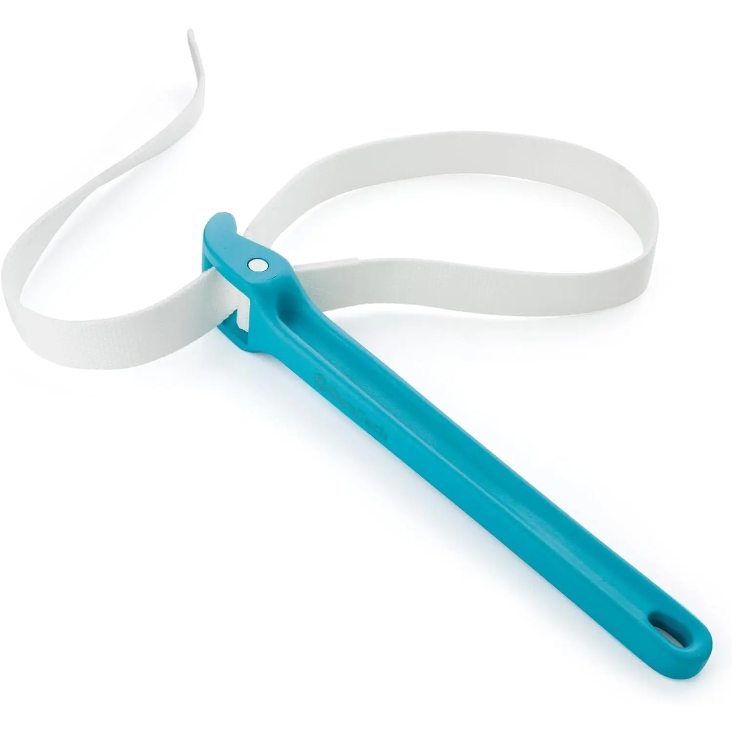 Strap Wrench 12" Handle, Adjustable Nylon Strap Pipe Wrench, Oil Filter Strap Opener Wrench,Blue