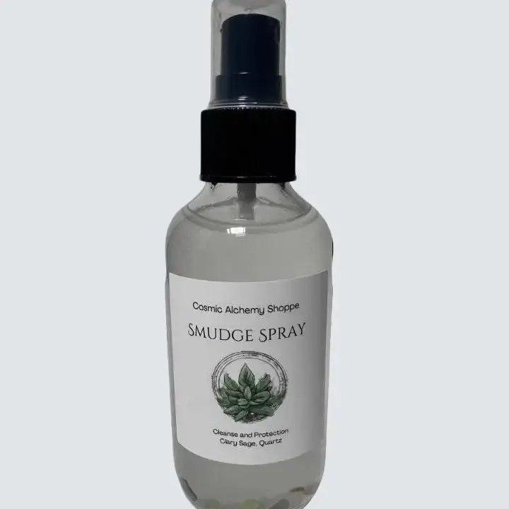 2 fl oz Aromatic Sage Smudge Protection Scented Spray - Home Scent Freshener with Botanicals, Dragon Blood Notes, Carnelian, Botanical Incense, Home Care Gift Item, Rituals