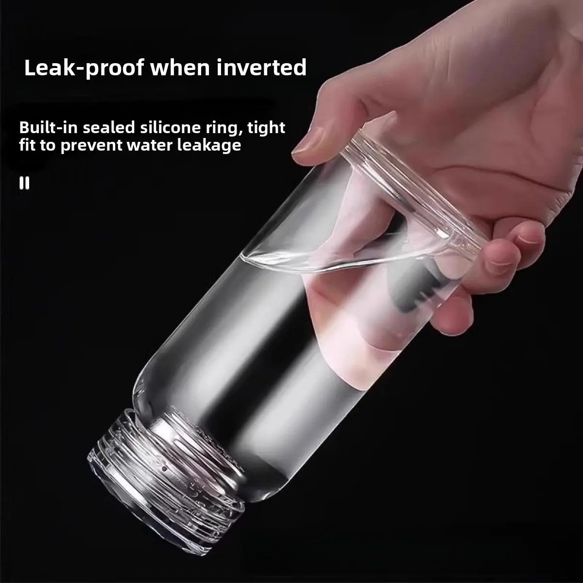 17oz Borosilicate Glass Water Bottle with Sleeve, Heat-Resistant Thick Glass Tumbler, 304 Stainless Steel Tea Infuser, Portable Reusable Drinkware for Iced Tea & Coffee, Home Use, Father’s Day Gift
