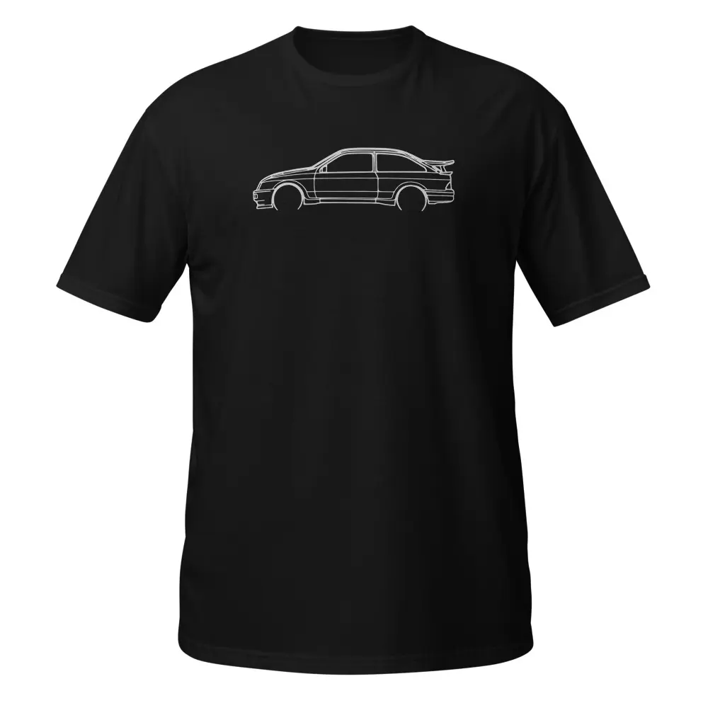 Men's 1987 Sierra RS500 Graphic Tshirt - Classic Fit, Short-Sleeve, Soft Ring-Spun Cotton, Lightweight Round Neck Casual Tee, Menswear Birthday Gift for Grandpas & Dads, Car Enthusiasts