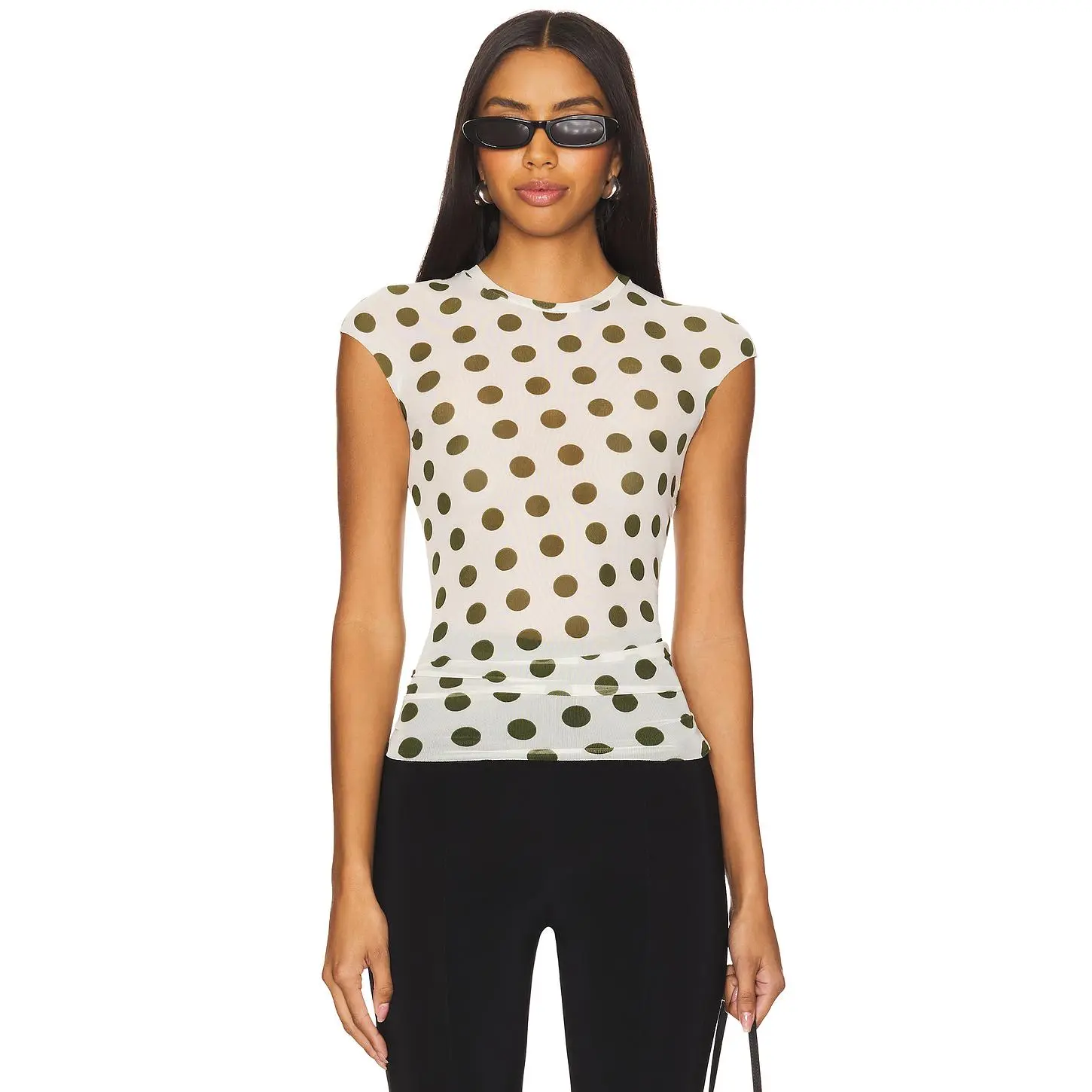 AFRM Nina Tee in Birch Dot