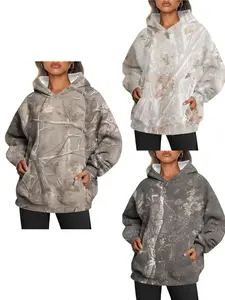 Women's Ladies Maple Leaf Hoodie， Minimalist Design Loose Fit with Kangaroo Pocket & Ribbed Cuffs for Fall Winter Fashion Casual Sweatshirts - Womenswear，camouflage hoodie