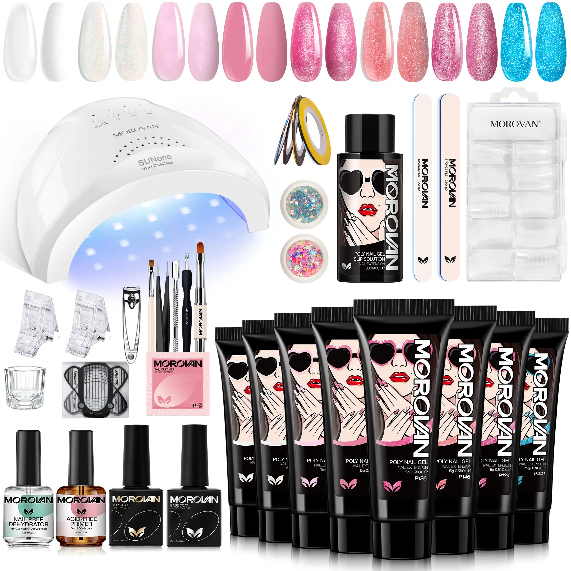 Sparkle Glitter Nail Set