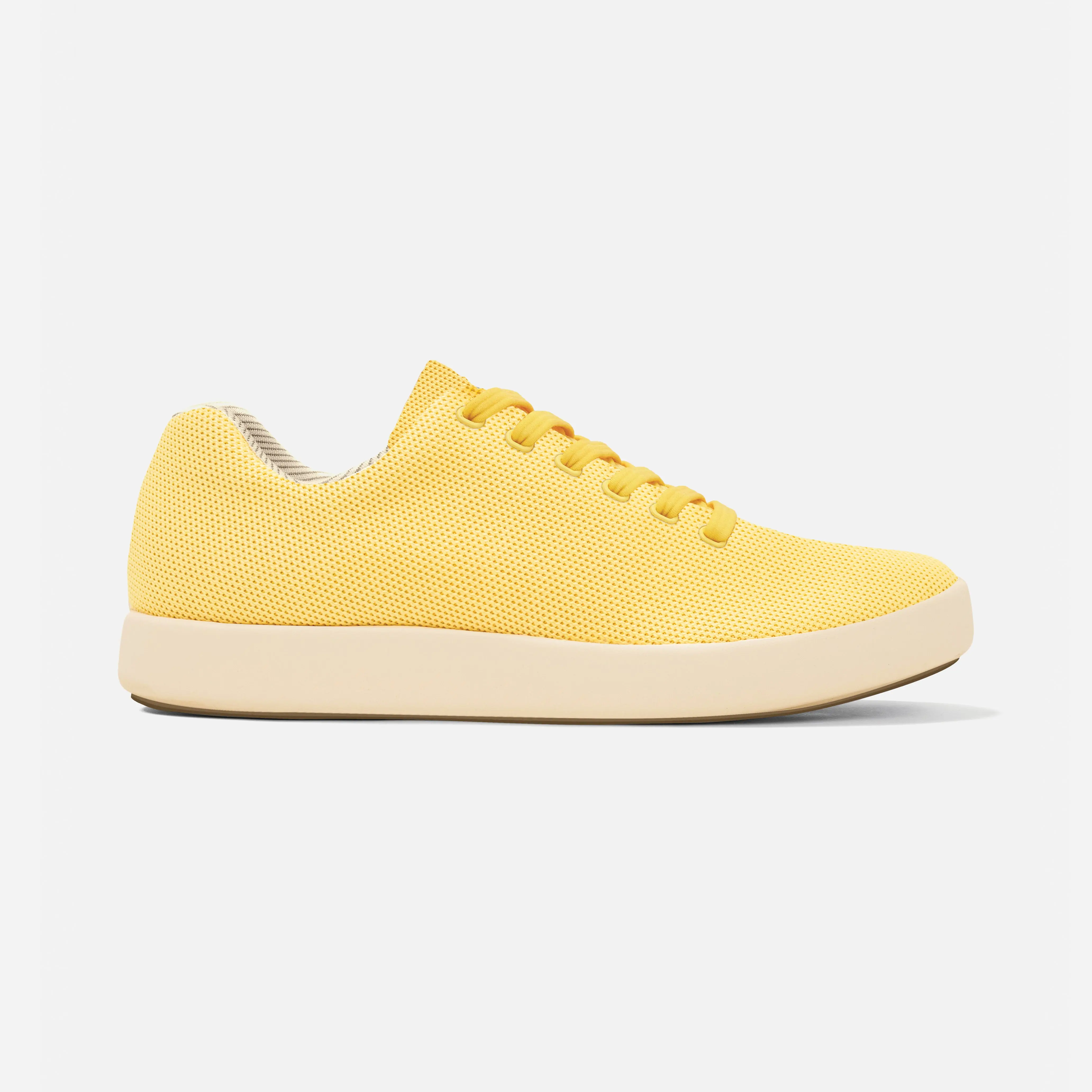 Atoms Men's Model 000 Sunflower Yellow Athletic Sneakers, Lightweight Slip On Low Top with Cloud Foam Insoles and Stretch Laces, Casual Trainer Shoes, Atoms Model 000, Antimicrobial, True To Size, Regular Fit, Casual Trainers, Breathable, Casual Wear