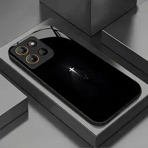devout cross pattern design suitable for Moto Moto G Play 2023/G Power 2022/G Stylus(2023)/G22/E15/G15 Hard Case glass texture Simple design new styles Phone Case