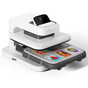 HTVRONT Auto2 Heat Press Machine - Digit 120V,Your Smartest Solution of Heat Transferring - For DTF,HTV,Sublimation,PUFF - For DIY T shirt,hat,jacket,pillow,ceramic,hoodie-Christmas gift, birthday gift, party gift making