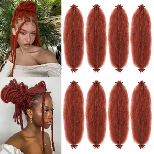 350# Color 8 Packs Springy Afro Twist Hair 10 inch Pre-Separated Braiding Hair for Faux Locs Twist Hair Extensions