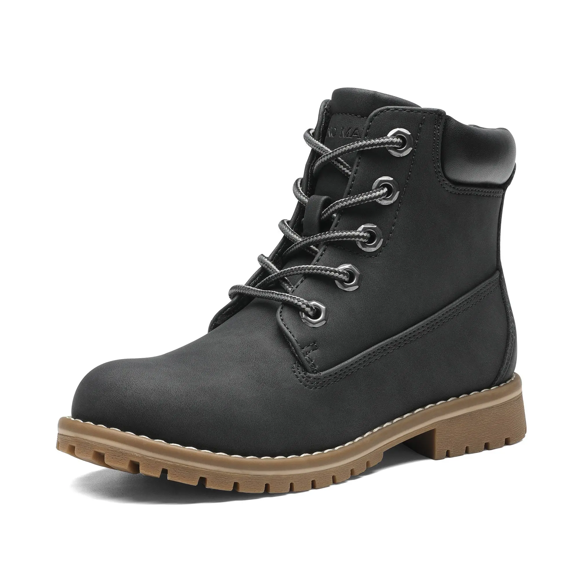 BRUNO MARC Boys' Combat Winter Furboots, Water-Repellent Synthetic Leather, Soft Fur Inside, TPR Wear-Resist Anti-Slip Sole, Laces, Stylish for 10-11 Years Old, Birthday Gift