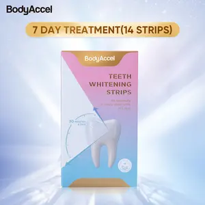 BodyAccel Teeth Whitening Strips ，Thin and Non-slip keep you Shine
