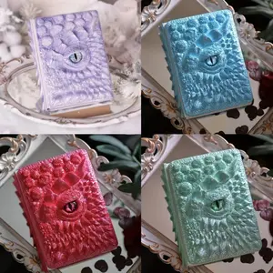 3D Dragon Eye Embossed Journal, Resin Engraving Notebook, Dnd Notebook for Dragon Lovers, Hardcover Travel Notepad, Sketchbook, Art Sketchbooks, Gift, Decoration