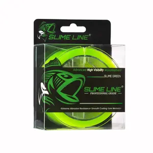 Slime Line Professional Grade High Visibility Green Monofilament Fishing Line - Extreme Abrasion Resistance Smooth Casting Low Memory