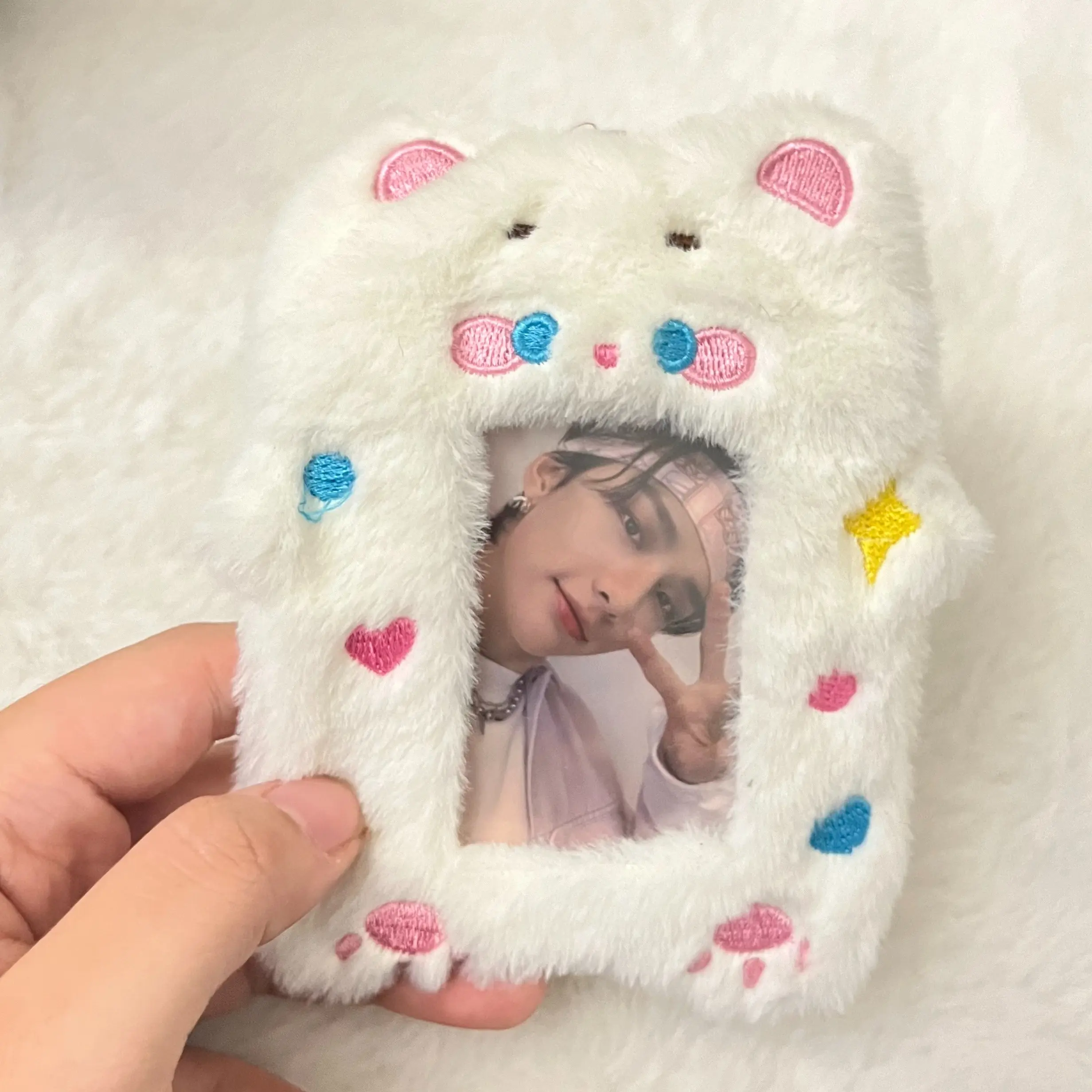 Cute Plush Photocard Holder Kpop Deco
