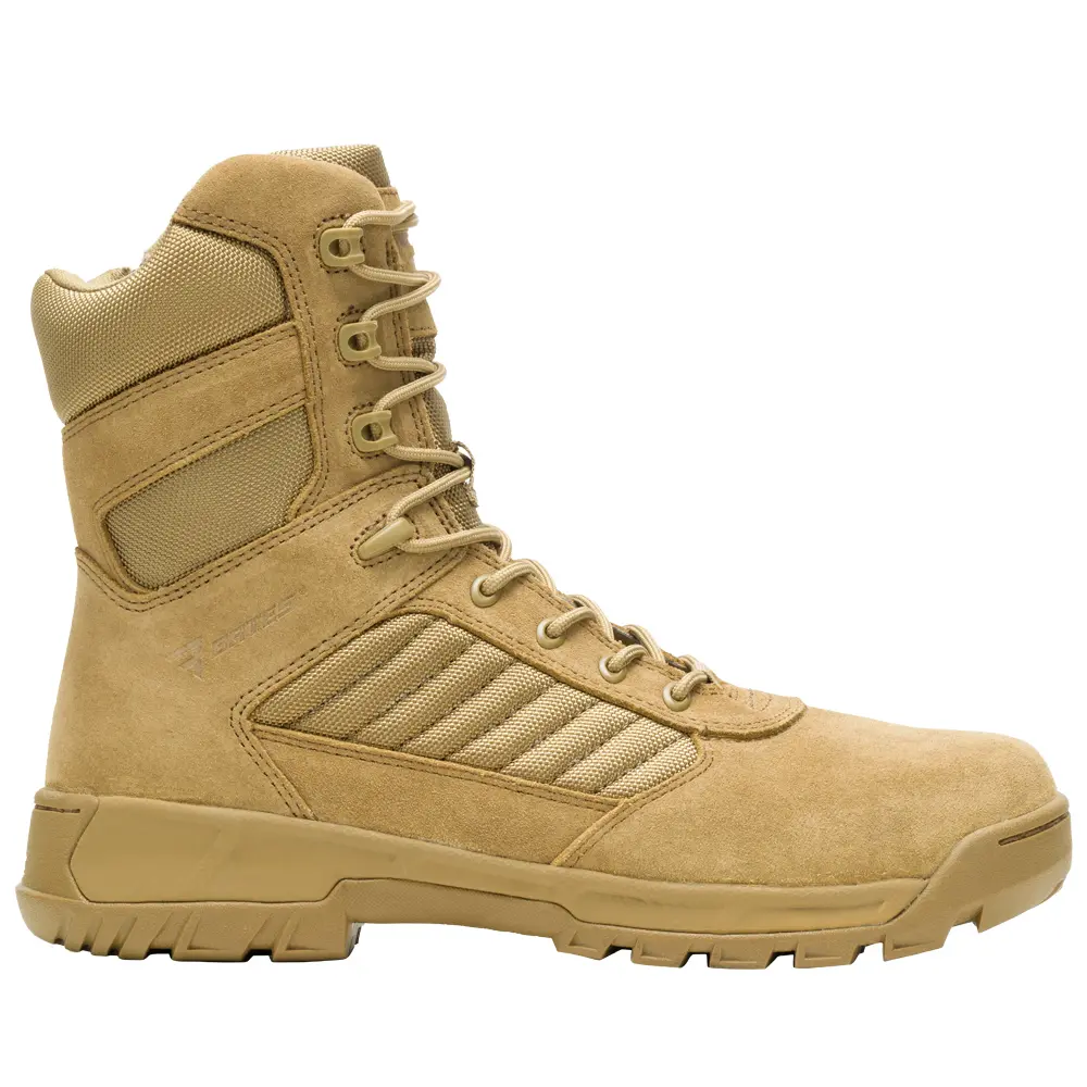 Bates Mens Tactical Sport 2 Tall 8 Inch Side Zip  Work/Duty - Beige
