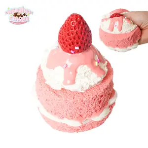 WenQing Taba Squishy Handmade Taba Squishy Toys/Strawberry Red Velvet , adult fidget toys, decompression venting toys, taba squishy, ​​strawberry red velvet + 284g, full silicone reborn squishy, ​​perfect for stress and anxiety relaxation