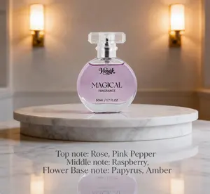 Viosak Magical Fragrance Parfum for Women & Men 50ml (1.65 fl. Oz)Lasting Long Lasting Fragrance for Dates & Daily Wear for Girlfriend boyfriend  Luxurious Gift Top note: Rose, Pink Pepper Middle note: Raspberry, Flower Base note: Papyrus, Amber