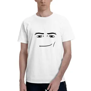 [100% Cotton] Roblox Man Face T-Shirt, Meme Shirt, Funny Shirt, Gift For Gamers , Classic Vintage T-Shirt Collection Adult Unisex T-Shirt Golf Gift T-Shirt For Men And Women