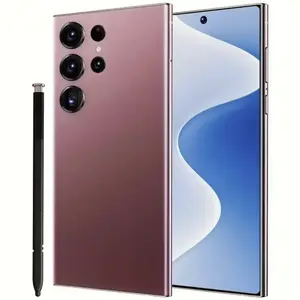 Perfect Gift Bundle: Android 14 Ultra Phone with Stylus, Tempered Glass Screen Protector, Shockproof Case, Earphones, Fast Charge Cable - Ready to Gift