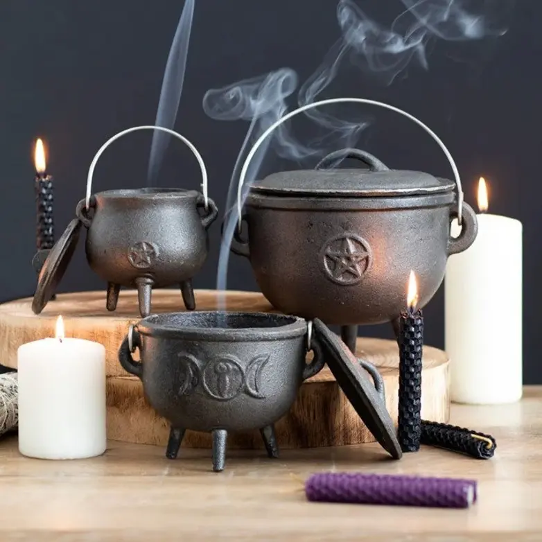 Cast Iron Witchcraft Cauldron summerwins