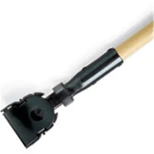 212 MAIN Snap-On Type Dust Mop Handle - Natural Look, 1.5 in Dia x 60 in, Rotatable, Easy Clean, Ideal for Vinyl & Wood Floors, 1-Pack, Rubbermaid Commercial Products