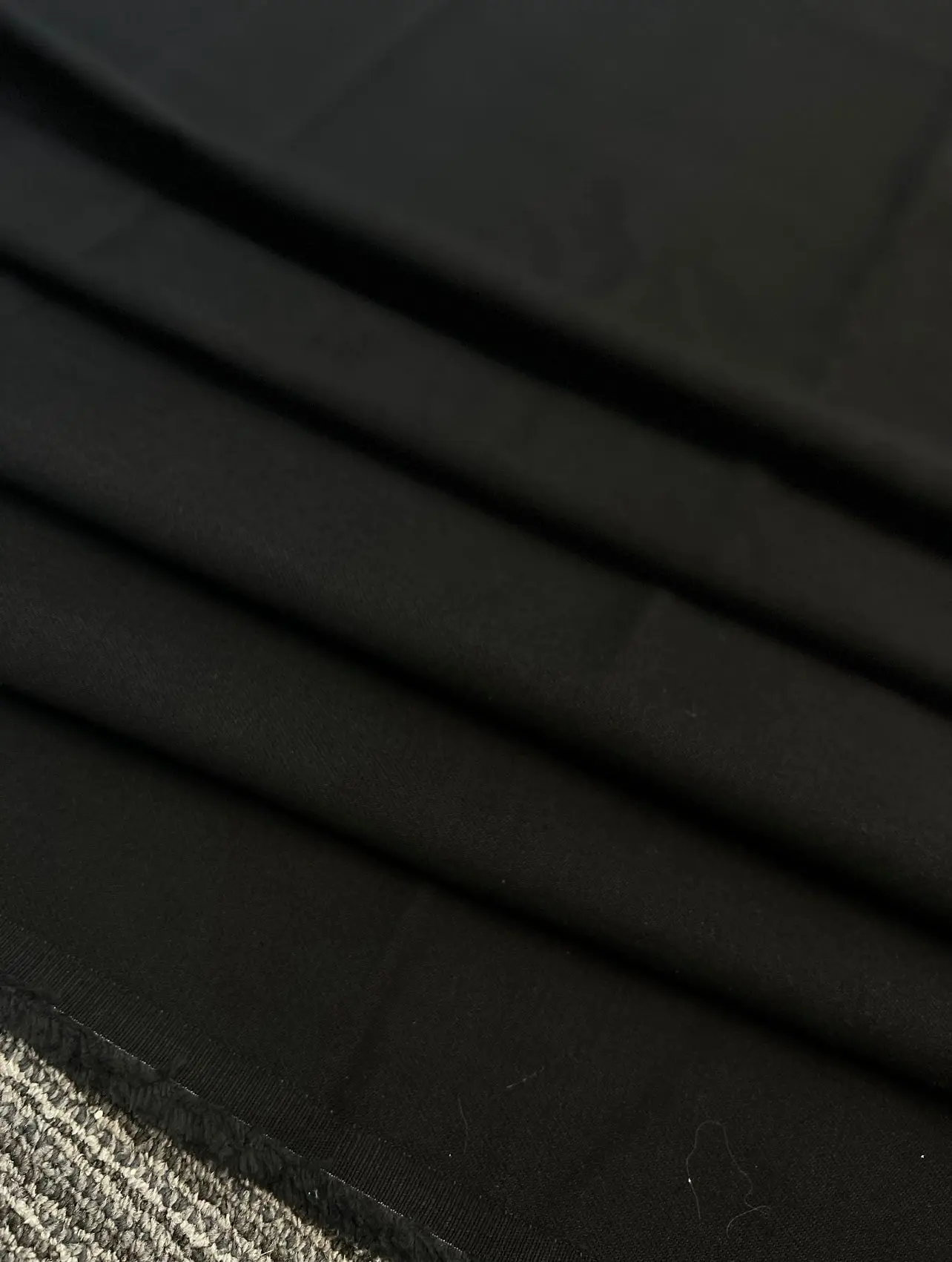Black Washed Stretch Denim