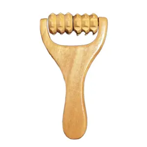 Ergonomic Wood Massage Roller Face Roller Massagers for Women and Men