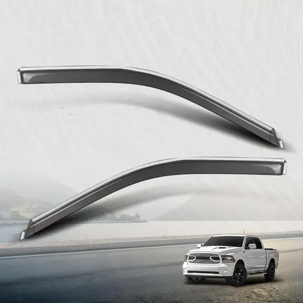 Fit For 2009-2018 Ram 1500 Standard Cab Window Visors Deflectors Sun Rain Guards