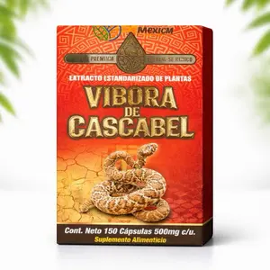 Víbora de Cascabel Suplemento Alimenticio – Extracto Estandarizado de Plantas | 150 Cápsulas 500 mg