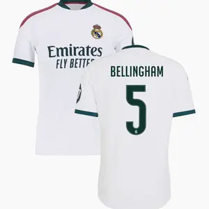 Unisex Soccer/Football Real Madrid Team Jude Bellingham #5 Laliga 2026/27 Home Replica jersey - White F2
