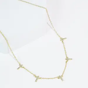 Faith Drops Necklace Gold Faith Drops Necklace Gold