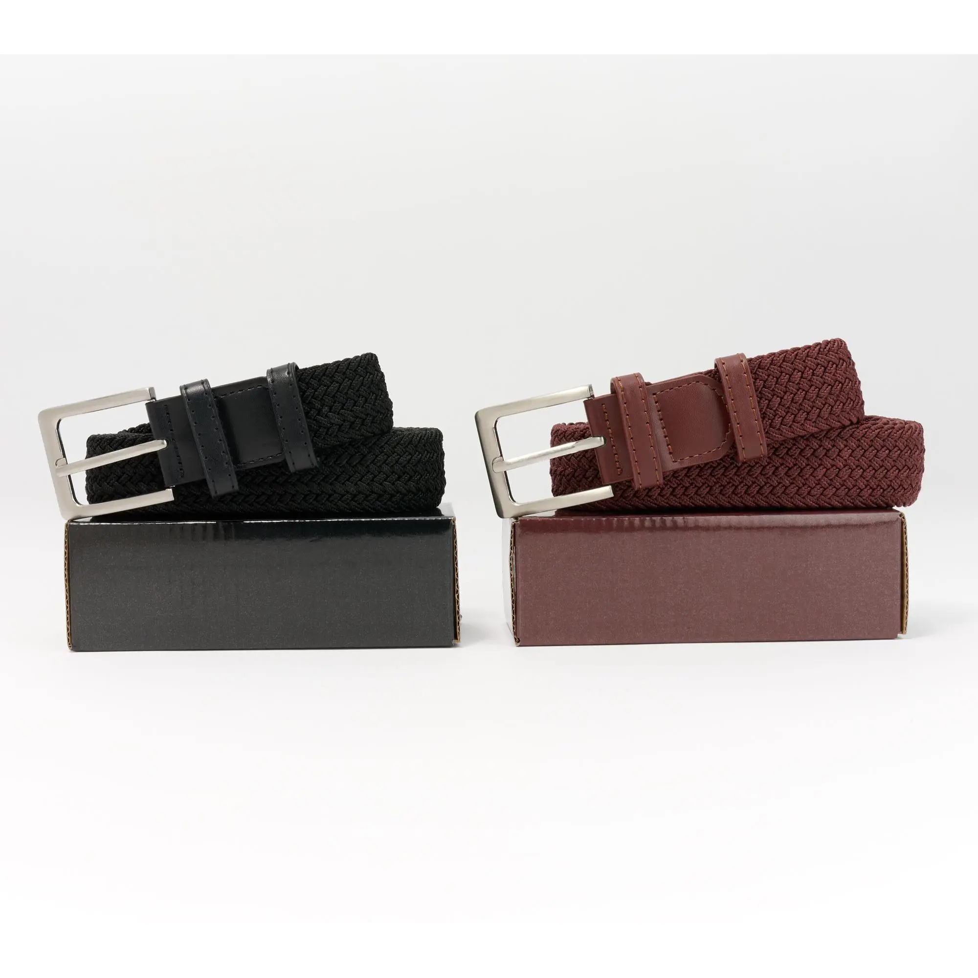 Bell & Howell Set of 2 Stretch Belts w/ Matching Gift Boxes