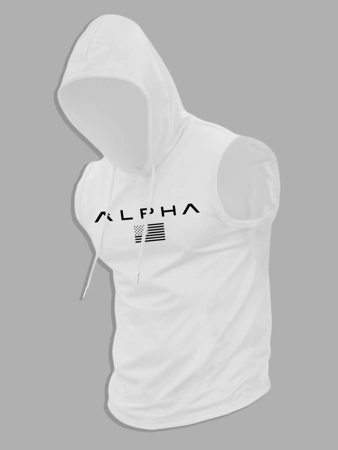 Men's Regular Fit Cartoon Astronaut Print Hooded Tank Top, Casual Sleeveless Top for Summer, Fashion Men's Clothes for Daily Wear