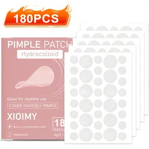 180pcs Hydrogel Pimple Patches with Salicylic Acid Tea Tree Oil Chamomile Oil Acne Treatment No Residue Light Suitable for All Skin Types